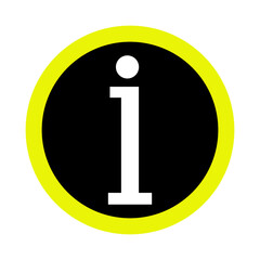 Striking illustration of a radiant yellow circular shape against a contrasting black backdrop, perfect for graphic elements on transparent background.