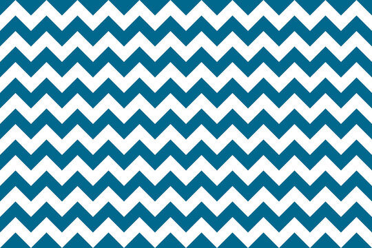 DeepSkyBlue and white color Zig zag seamless pattern.