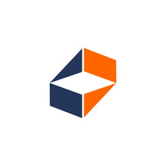 Letter CP Icon. Creative and minimal vector, fit for tech or digital agency.