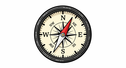 Compass with transparent background