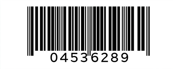 barcode, a flat vector illustration with a white background. flat design