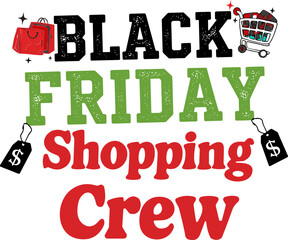 Black Friday Shopping Crew SVG