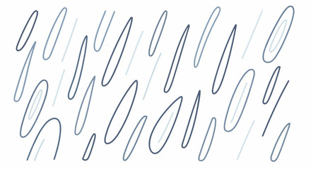 Abstract flowing lines with transparent background