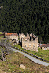 old castle in the mountains