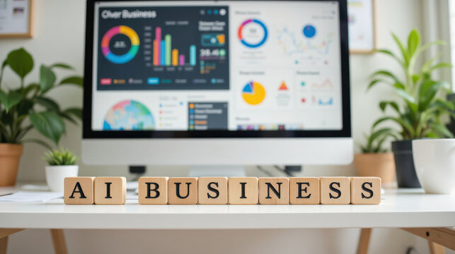 AI automation workspace for analytics pages and startup pitch decks and consultancy useful for blog headers about machine learning tools pricing tiers ROI explainers, or productivity case studies - Powered by Adobe