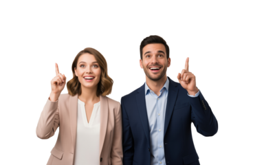 Team pointing to headline for new feature announcement or limited time offer, useful for product update and release notes and customer notifications about important changes or instructions