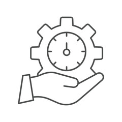 Time Management thinline icon , vector, pixel perfect, illustrator file 
