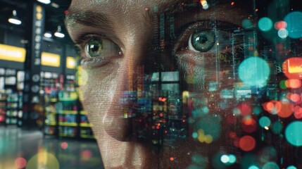 Visualizing the intricacies of tariff impacts on trade. Economic indicators. Dynamic lighting highlights tariff impact in a warehouse. Stock trends. Kpi tracking.