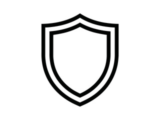 Shield icon vector security protection safety guard defense secure symbol graphic