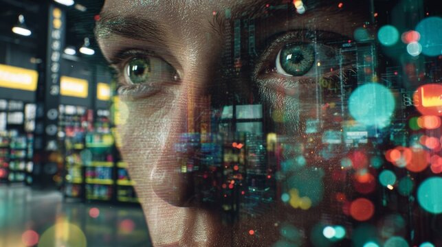 Visualizing the intricacies of tariff impacts on trade. Economic indicators. Dynamic lighting highlights tariff impact in a warehouse. Stock trends. Kpi tracking.