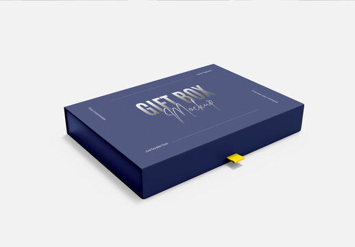 Gift Box Packaging Mockup