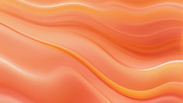 Abstract Orange Waves Background with Smooth Gradient.