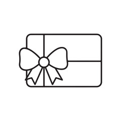  Credit card with bow