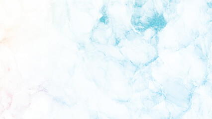 abstract marble texture in cool tones of blue and white resembling the fluid flow of water or cracked ice Ideal for product packaging Blue sky with white cloud. Blue background