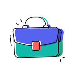 Stylish business briefcase with modern design elements perfect for finance, corporate, and entrepreneurial ventures, symbolizing success and professionalism