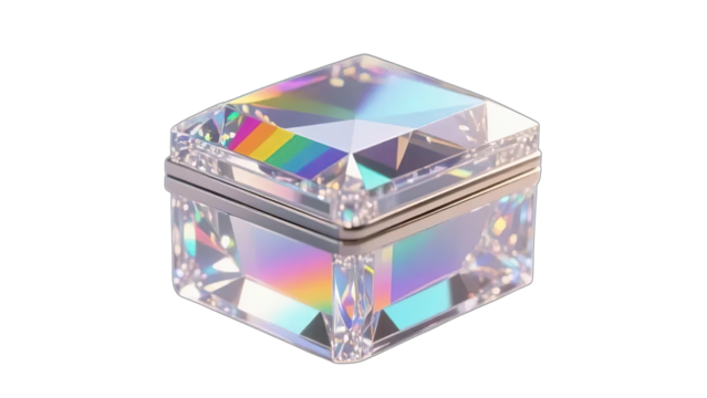 Digital music CD disc and black electronic circuit board on a white isolated gift box