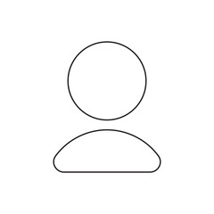 Basic User Avatar Profile Outline for Web Interface