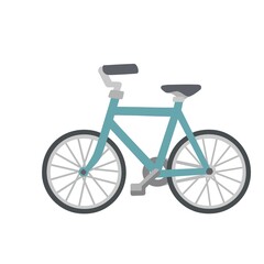 bicycle isolated on white