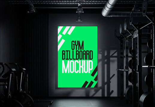 Gym Billboard Mockup