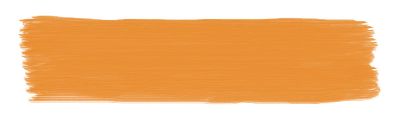 orange paint brush stroke grunge banner, wide acrylic texture, transparent png vector eps design