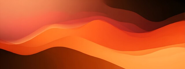 Fototapeta premium Fluid abstract background with warm and cool tone gradient. Soft color transitions form a flowing abstract landscape. Minimalist gradient art with vibrant flowing colors.