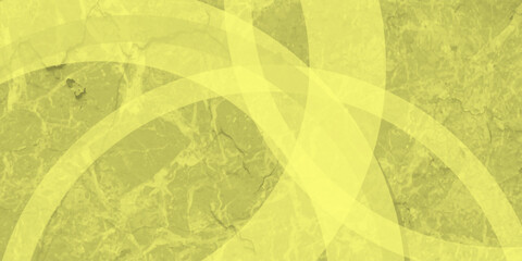 Yellow abstract background with white circle rings in faded distressed vintage grunge texture design. High resolution textured pattern. Abstract modern background design concept for template banner. 