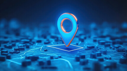 Placement of the destination point on the abstract map of the city