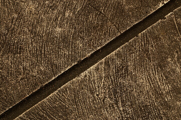 Rough concrete foundation with scratches