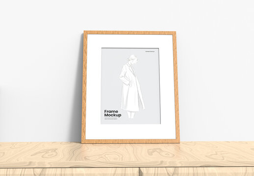 Mockup of Wood Frame