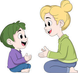 Female Psychiatrist Talking with Child in Therapy