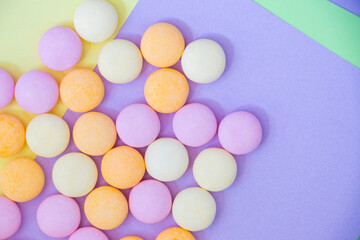 Obraz premium Candy on the colorful background