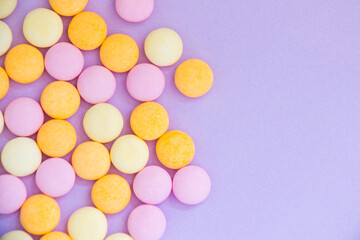 Obraz premium Candy on the colorful background