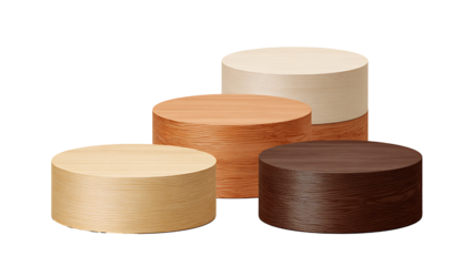 wooden podium on transparent background PNG