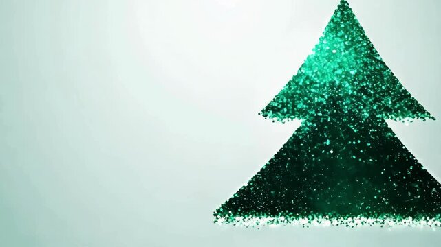 Elegant and festive motion graphic loop. Beautiful gold and red stylized snowflakes and star particles slowly fall against a deep red background. Perfect for winter holidays.