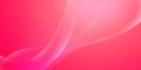 Illustration in the style of wave-shaped patterns with pink gradient for online work and presentations
