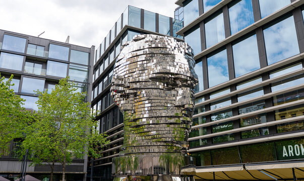 Prague, Czech Republic - 08.05.2025: Head of Franz Kafka.