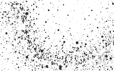 Background splash black on paper. Creative abstract art from ink and watercolor.Bold Black Ink Splatter Isolated on White Background