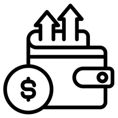 Expense icon in vector illustration
