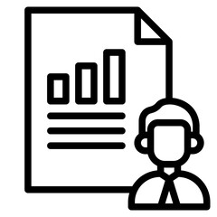 Fnancial statement icon in vector illustration