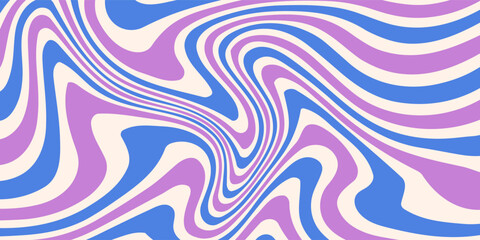 Abstract Trippy Hand Drawn Groovy Pattern Vector Design. fluid background.