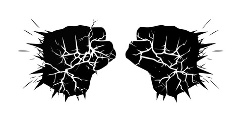 Abstract white lightning cracks spreading across a dark black background representing destruction and energy