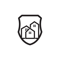 Home Shield Logo Template Design