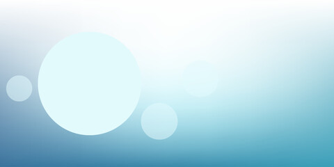 Abstract light blue gradient background and bokeh effect. Blurred water backdrop. Vector illustration design art