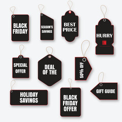 Black Friday Offer Tags 2025 – Best Price Deals & Holiday Savings Labels

