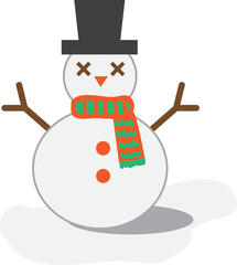 목도리를 한 눈사람