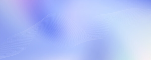 Abstract blue gradient background with shining lines waves. Minimalist background for banner, poster, cover, brochure, flyer, website