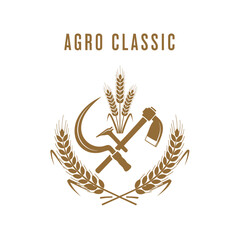 Agro Classic Farming and Harvest Emblem