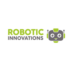 Cute Robotic Innovations Mascot Logo