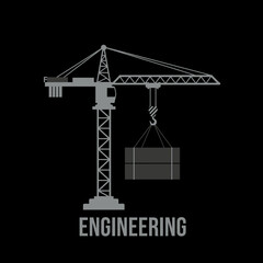 Industrial Tower Crane Engineering Logo