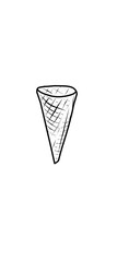 ice cream cone empty illustration